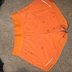 Orange long hotty hot soecial edition lululemon short